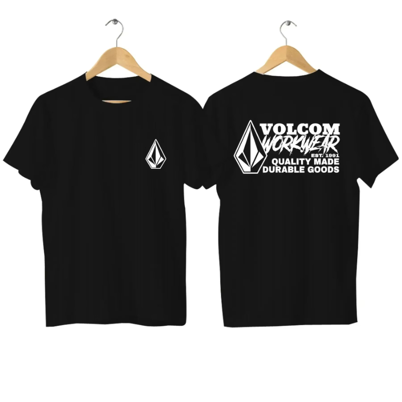 Streetwear Brand Tees - เสื้อยืดแขนสั้นพิมพ์ลายแฟชั่นแบรนด์ดัง Volcom Stone รุ่นปี 2025 สำหรับผู้หญิง