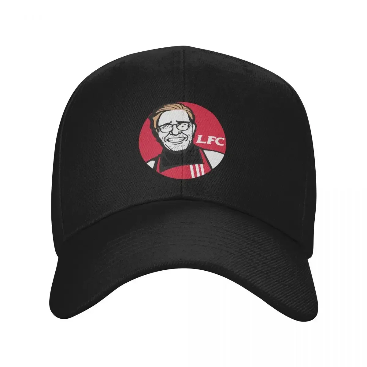 Streetwear Brand Red Logo - หมวกเบสบอลโลโก้สีแดงของคล็อปป์ แบรนด์หรู หมวกสไตล์เรฟ สนุกสนาน สตรีทแวร์ สำหรับผู้หญิงและผู้ชาย