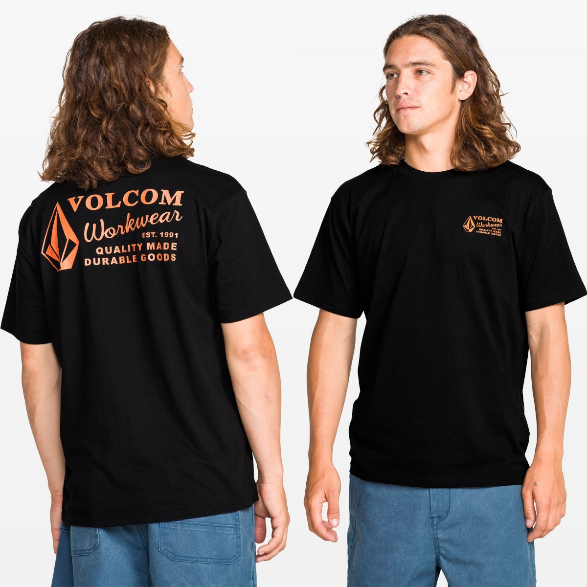 Streetwear Brand Tees - เสื้อยืดลายกราฟิกแบรนด์ Volcom แนวสปอร์ตกลางแจ้ง เทรนด์สุดฮิต ผ้าฝ้าย สำหรับผู้ชายและผู้หญิง
