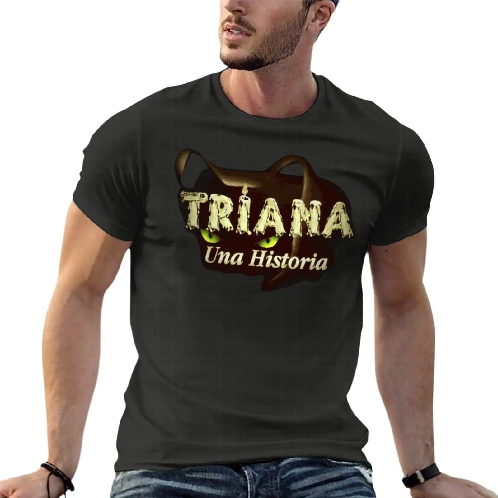 Streetwear Brand Tees - Triana Una Historia เสื้อยืดโอเวอร์ไซส์สำหรับผู้ชายเสื้อผ้าแบรนด์เนมเสื้อยืดสตรีทไซส์ใหญ่