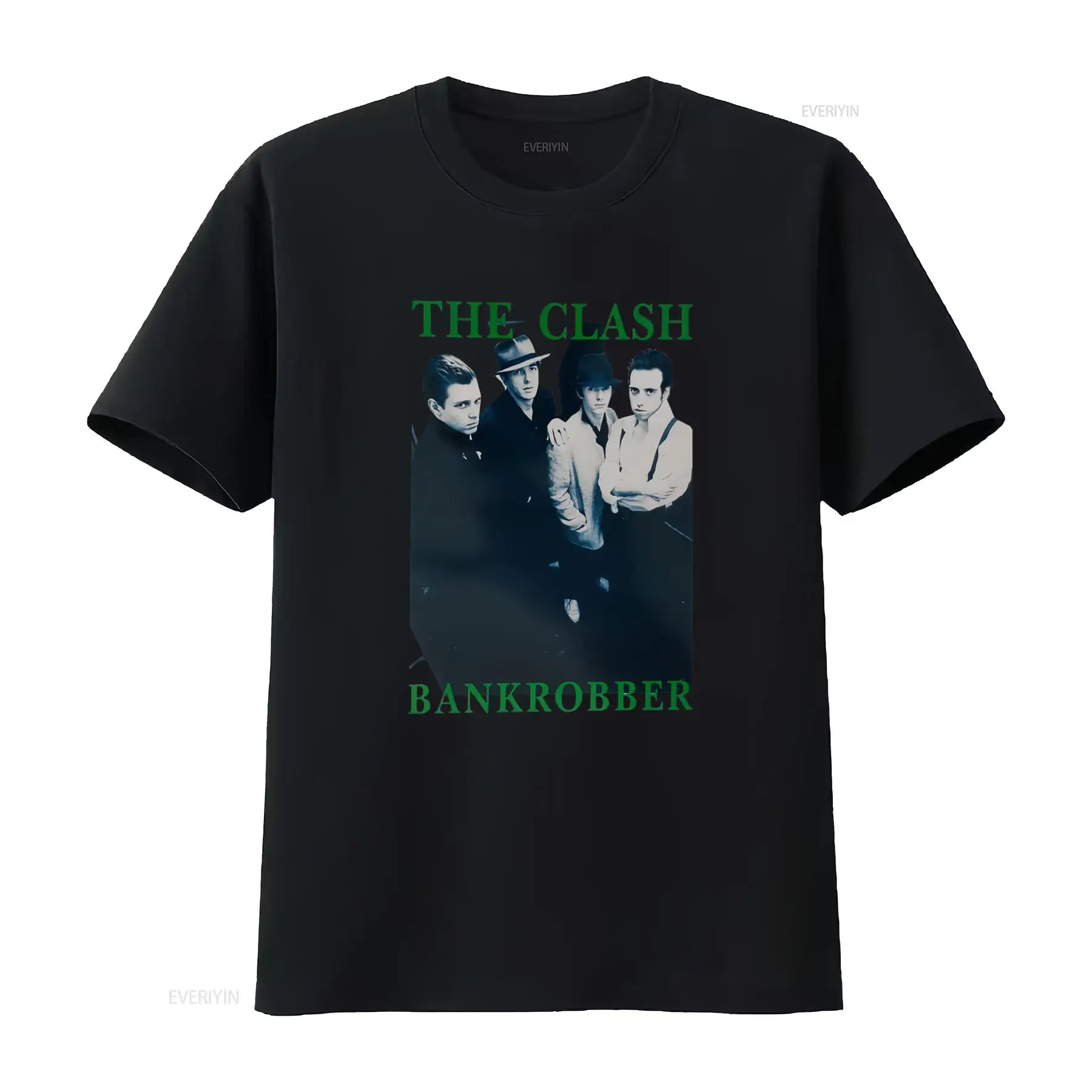 Streetwear Brands In Uk - เสื้อยืดผู้ชายสไตล์วินเทจ The Clash 'Bankrobber' ยุค 70's