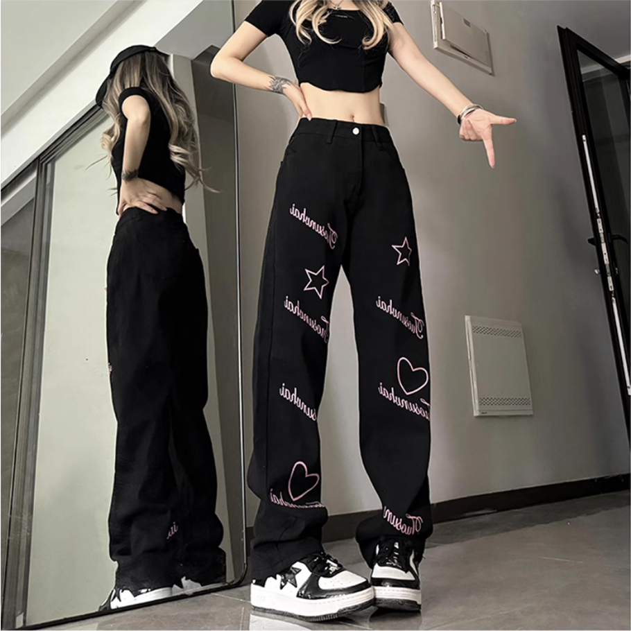กางเกงยีนส์ทรงตรงสไตล์สตรีทแวร - Streetwear Brand Denim บทวิจารณ์และราคา