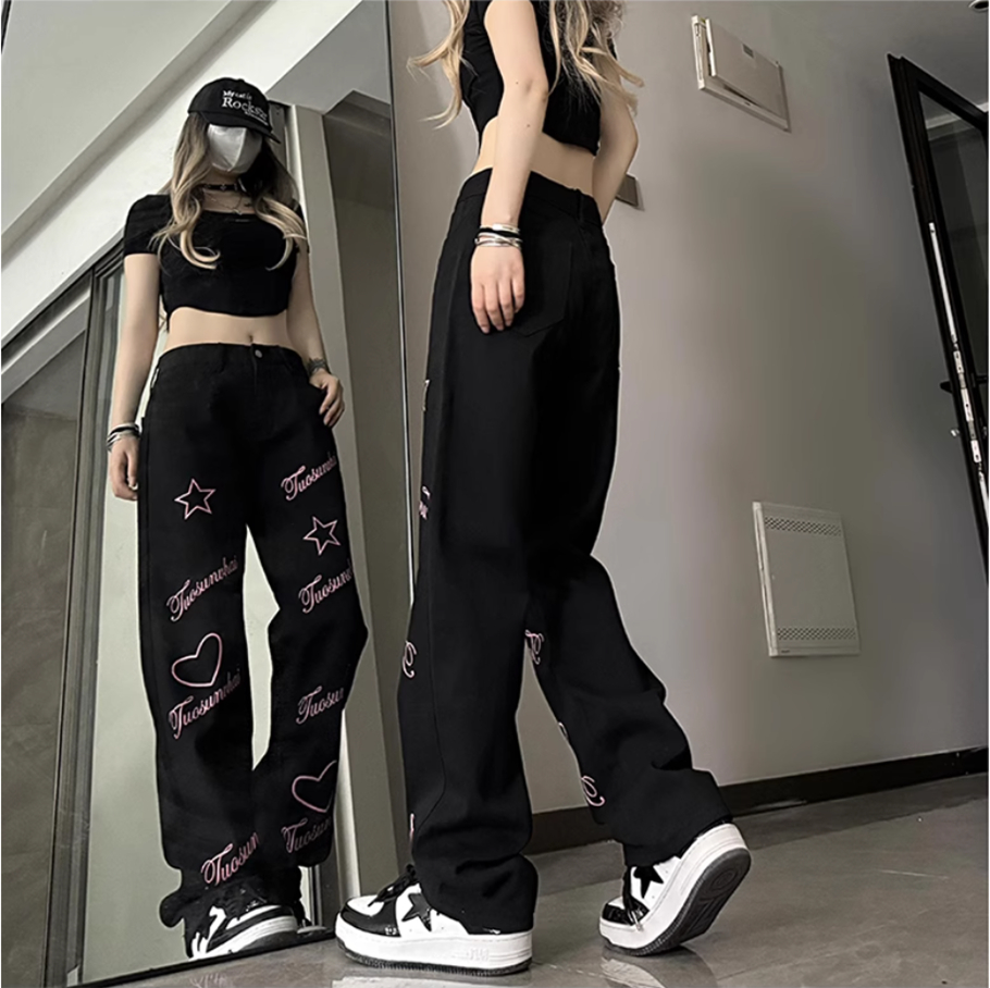 กางเกงยีนส์ทรงตรงสไตล์สตรีทแวร - Streetwear Brand Denim บทวิจารณ์และราคา
