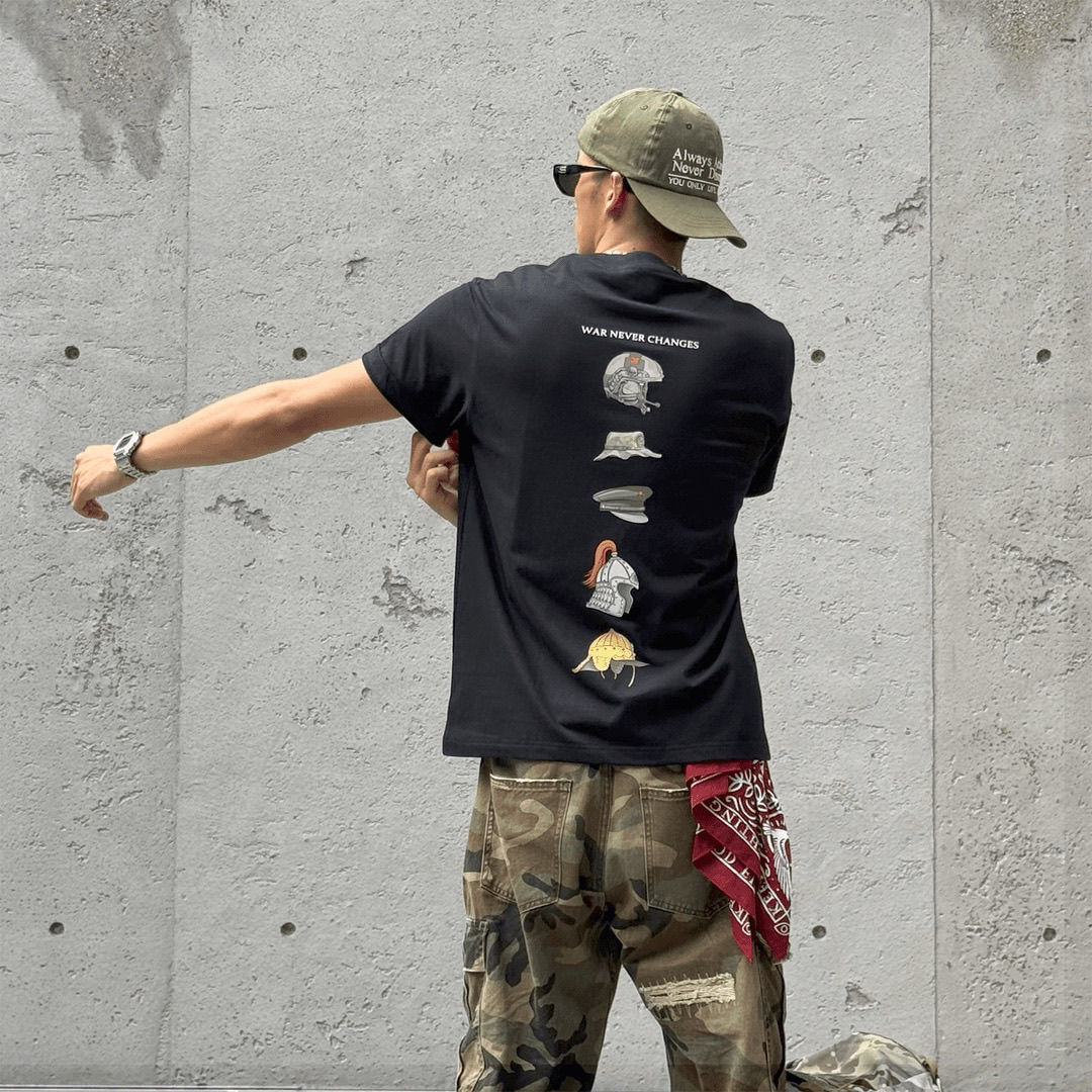 เสื้อยืดแขนสั้นลายรุ่นอีโวลูชั - Streetwear Brand Tees บทวิจารณ์และราคา
