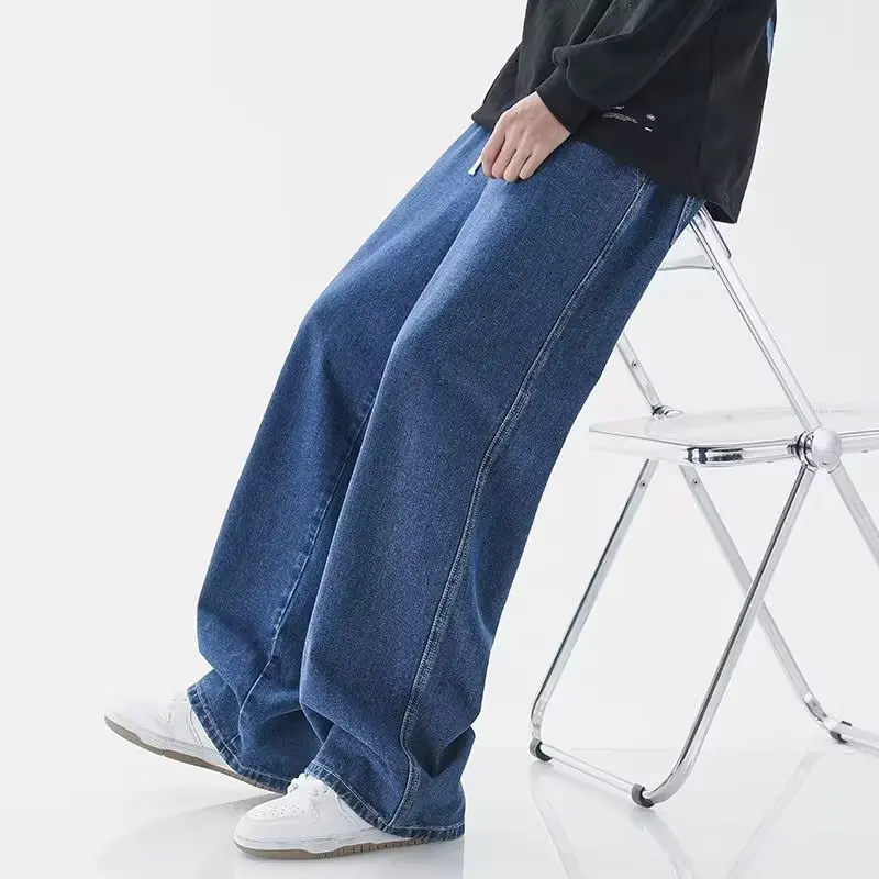 กางเกงยีนส์สตรีทแวร์ทรงหลวมสำห - Streetwear Brand Denim บทวิจารณ์และราคา