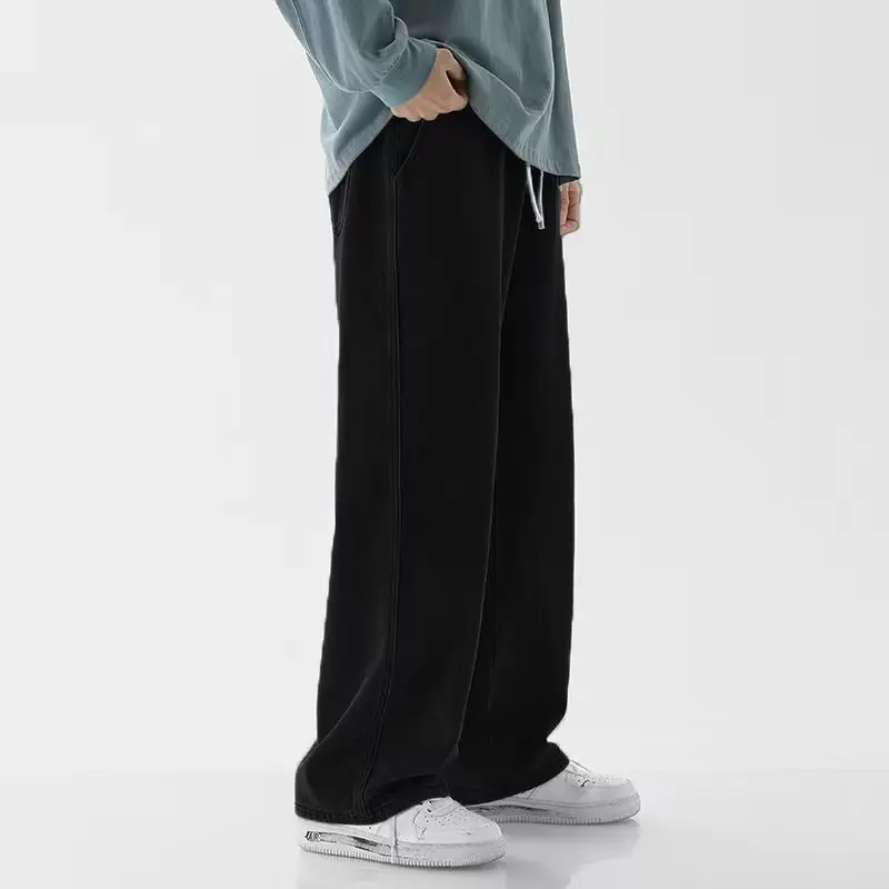 กางเกงยีนส์สตรีทแวร์ทรงหลวมสำห - Streetwear Brand Denim บทวิจารณ์และราคา