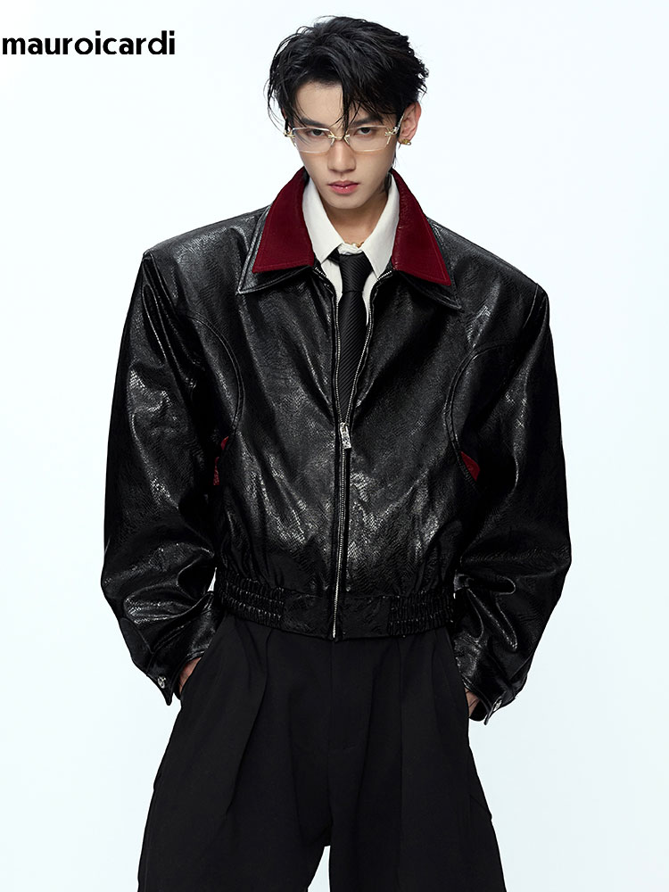 มาโรอิการ์ดี แจ็คเก็ตหนัง PU ล - Streetwear Brand Clothing บทวิจารณ์และราคา