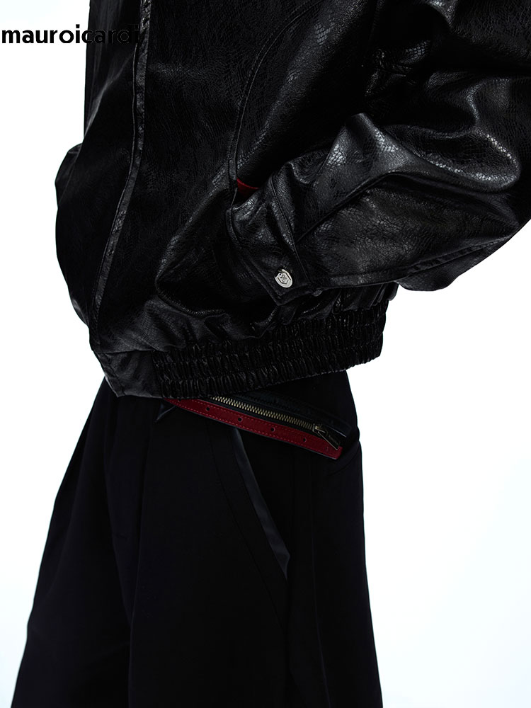 มาโรอิการ์ดี แจ็คเก็ตหนัง PU ล - Streetwear Brand Clothing บทวิจารณ์และราคา