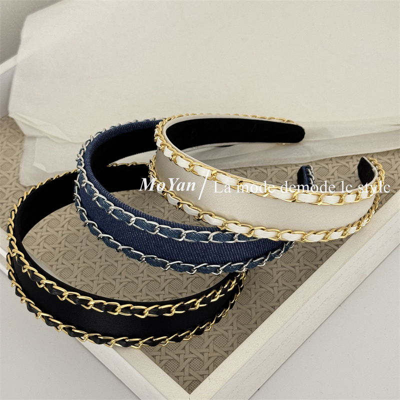 ที่คาดผมโลหะแบบคลาสสิกสไตล์ฝรั - Streetwear Brand Denim บทวิจารณ์และราคา