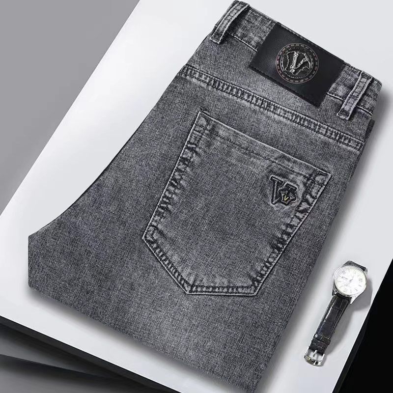 กางเกงยีนส์ทรงตรงผ้ายืดสไตล์ลำ - Streetwear Brand Denim บทวิจารณ์และราคา